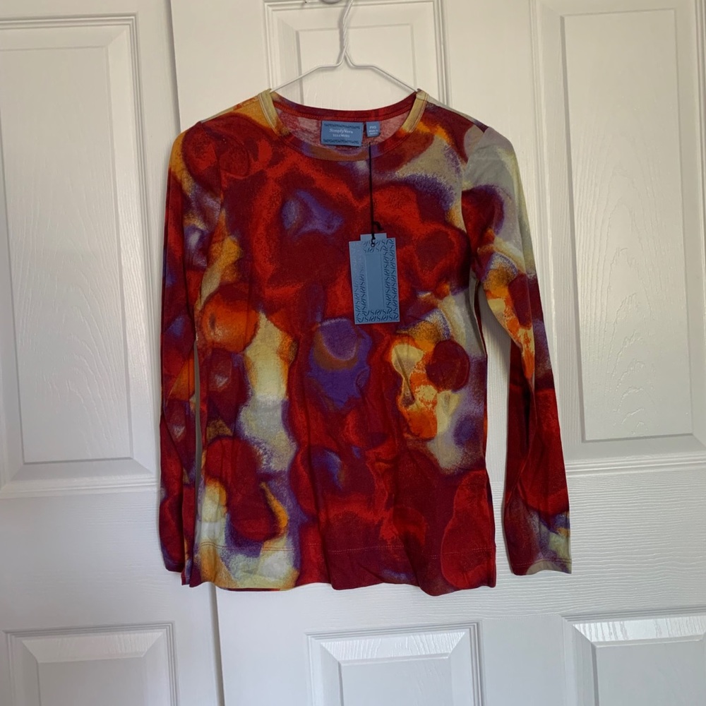Simply Vera Vera Wang Multicolored Blouse